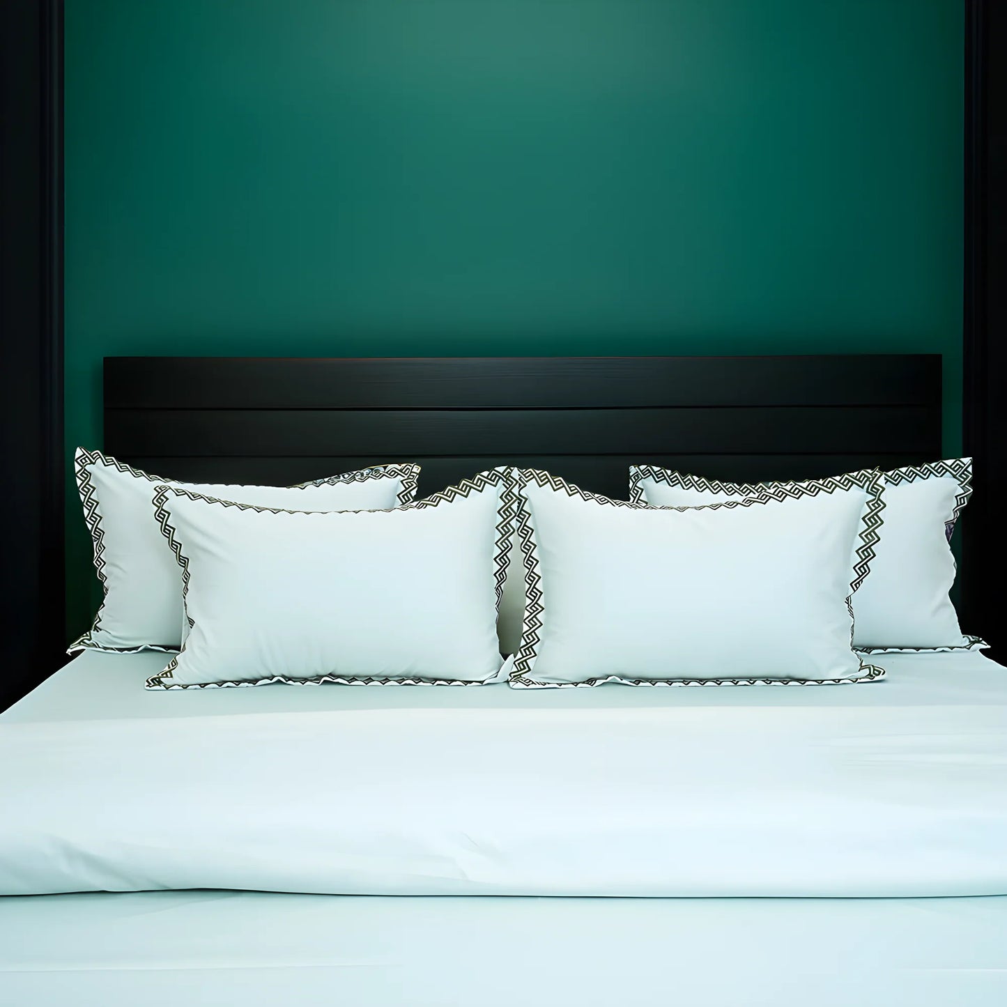 Pristine Weather Lime (300 TC) - 100% Cotton King-Size Bedsheet + 2 Pillow Covers