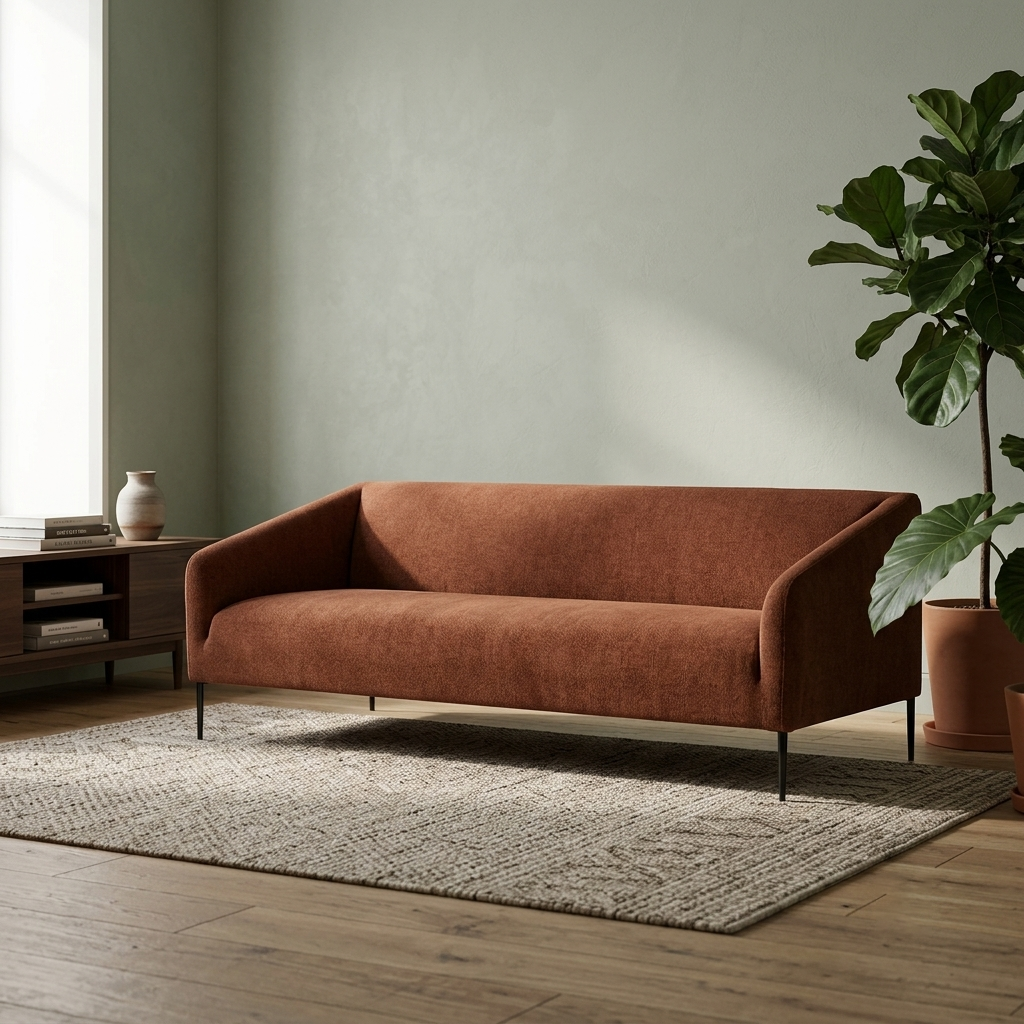 Puffo Overstuffed Bouclé 2-Seater Sofa (1800mm) - (NO)