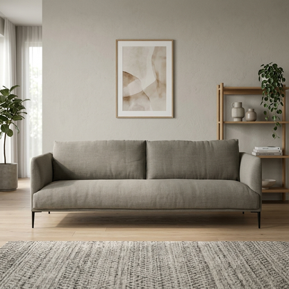 Remi Mid-Century Fabric 2-Seater Sofa (1800mm) - (NO)