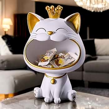Open Mouth Cat Showpiece - (MVS)