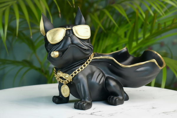 Smoking Dog Showpiece - (MVS)