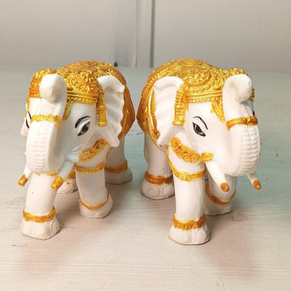 Royal Elephant Pair Showpiece - (MVS)