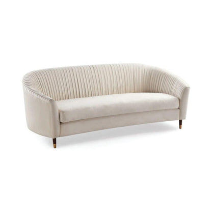 Sacha Compact Curved Bouclé 2-Seater Sofa (1800mm) - (NO)
