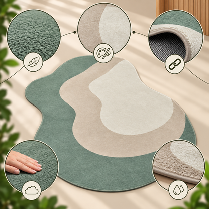 Sage Contour Accent Rug | Flowing Organic Contour Lines (GG)