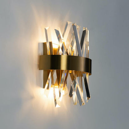 Seraphina Crystal Leaf Wall Light - 9.8in * 11.8in (J)