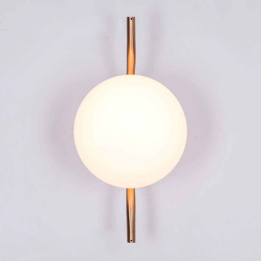 Serpentine Glow Globe Sconce Wall Light - 8in * 16.5in (J)