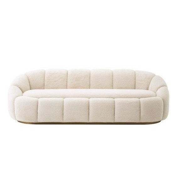 Sorbonne Channel-Tufted Bouclé 3-Seater Sofa (2100mm) - (NO)