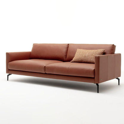 Sorensen Mid-Century Leather 2-Seater Sofa (1800mm) - (NO)