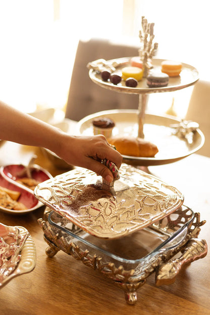 Aluminium Square Casserole - Pasabache (Turkish Glass) (UHD) Urban Nivasa