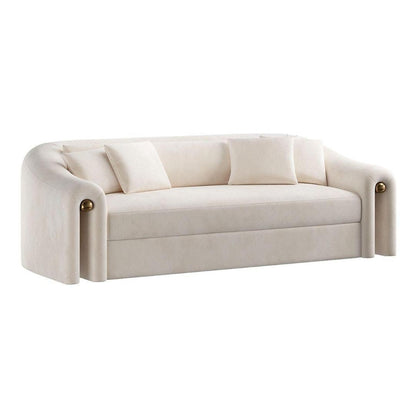 Studio Block Minimalist Bouclé 3-Seater Sofa (2100mm) - (NO)