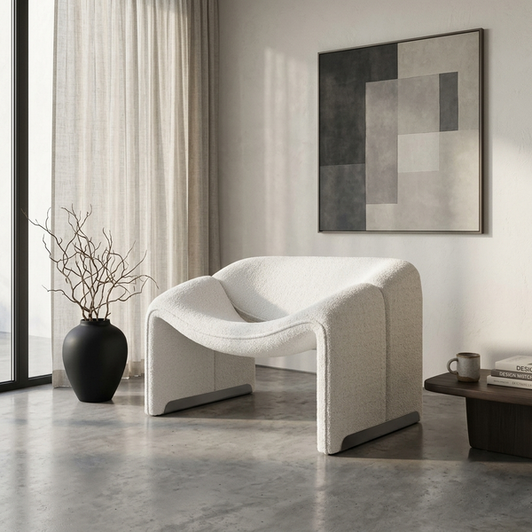Swoop Sculptural Accent Chair - (NO)