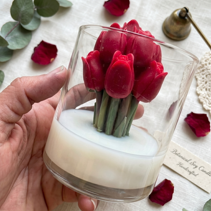 Tulip Bouquet Candle - 3.25 * 2.75in (TCA)