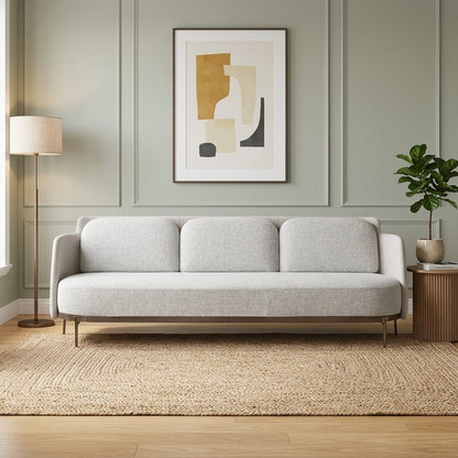 Tailor Block-Tufted Curved Bouclé 2-Seater Sofa (1800mm) - (NO)