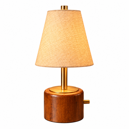 Tevrin Rechargeable Wooden Table Lamp (PL)