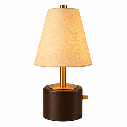 Tevrin Rechargeable Wooden Table Lamp (PL)