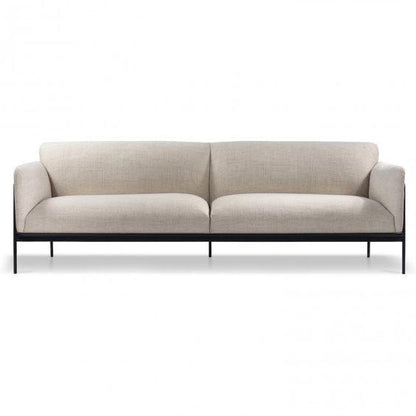 Thalia Asymmetric Curved Bouclé 2-Seater Sofa (1800mm) - (NO)