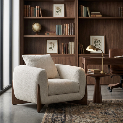 The Gable Bouclé 1-Seater Sofa - (NO)