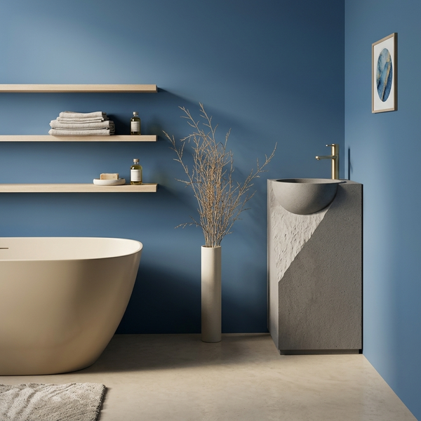 The Indostone Pedestal | Stone & Wood Collection 420mm (W) x 450mm (D) x 870mm (H) - (V)