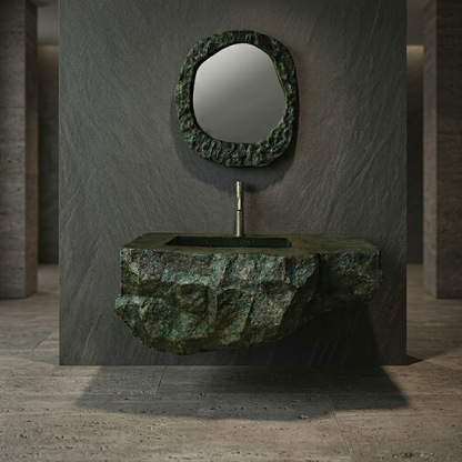 The Monolith Wall-Hung Basin | Stone & Wood Collection 1030mm (W) x 570mm (D) x 480mm (H) - (V)
