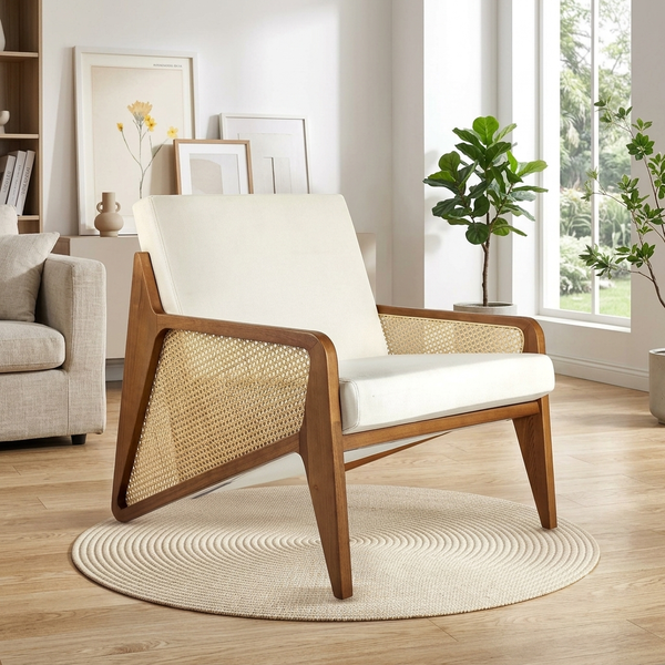 The Soren Mid-Century Lounge Accent Chair - (NO)