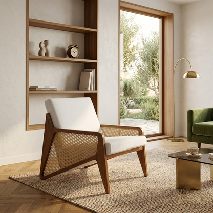 The Soren Mid-Century Lounge Accent Chair - (NO)