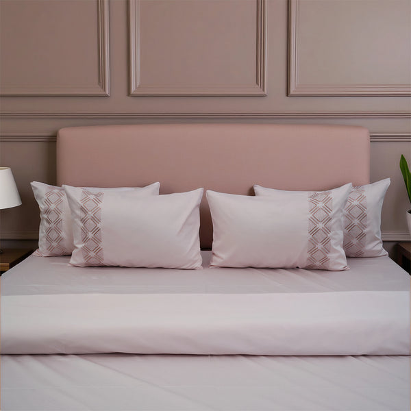 Unicorn Pink Paradise (400TC) - 100% Cotton King-Size Bedsheet + 2 Pillow Covers