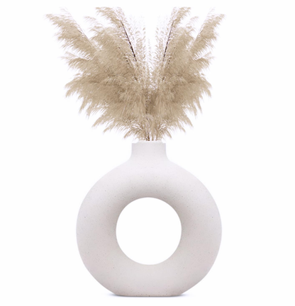 Minimalist Ceramic Donut Vase - (MVS)