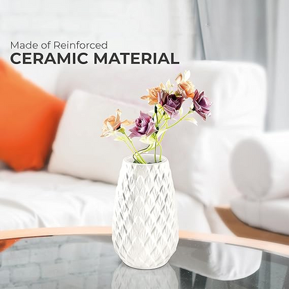 Textured Ceramic Pineapple Vase - (MVS)