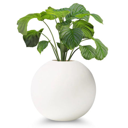 Minimalist Ceramic Round Vase - (MVS)