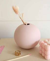 Minimalist Ceramic Round Vase - (MVS)