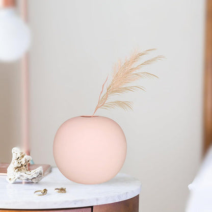 Minimalist Ceramic Round Vase - (MVS)