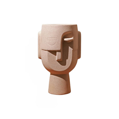 Sculptural Big Human Face Vase - (MVS)
