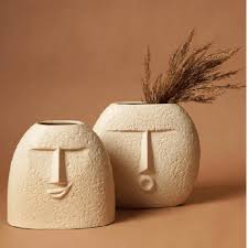 Whimsical Kiss Face Ceramic Vase - (MVS)