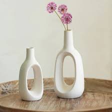 Hollow Ceramic Vase Set - (MVS)