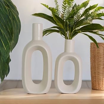 Architectural Ceramic Hollow Vase - (MVS)