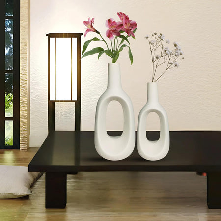 Hollow Ceramic Vase Set - (MVS)