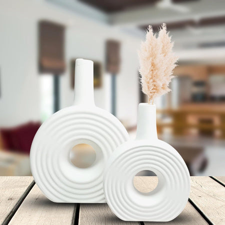 Donut Line Ceramic Vase Set - (MVS)