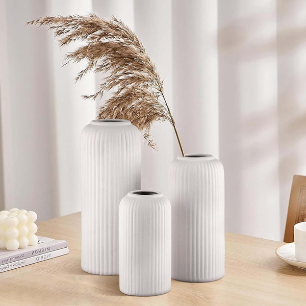 Flute Ceramic Vase Set - (MVS)