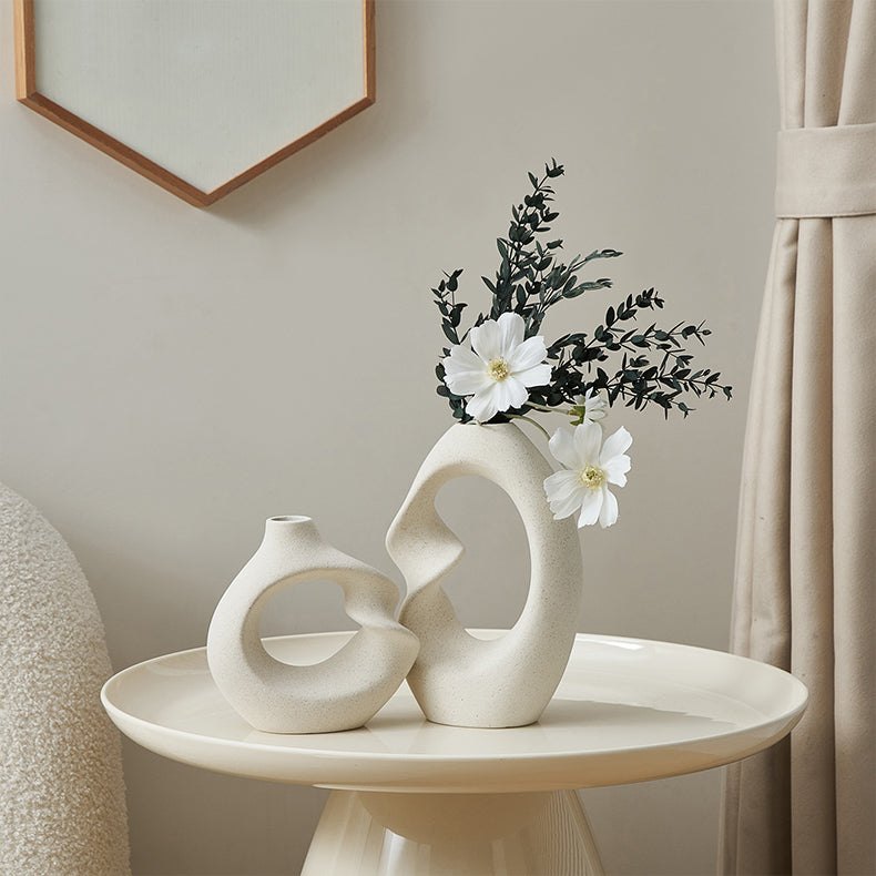 Twisted Donut Ceramic Vase Set - (MVS)