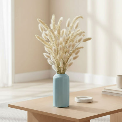 Flute Ceramic Vase - (MVS)