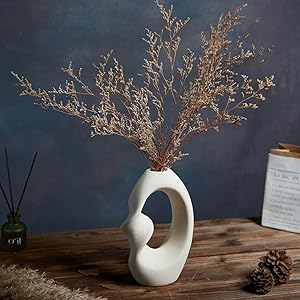 Twisted Donut Ceramic Vase - (MVS)