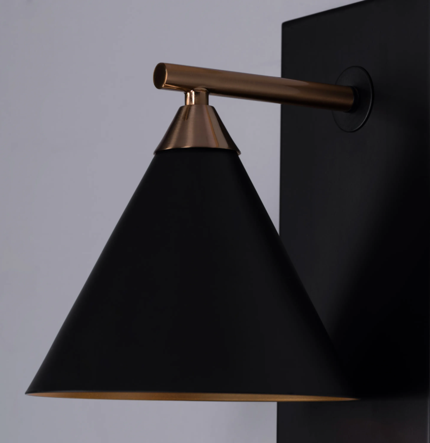 Vesper Mid-Century Conical Sconce Wall Light - 7.5in * 16in (J)