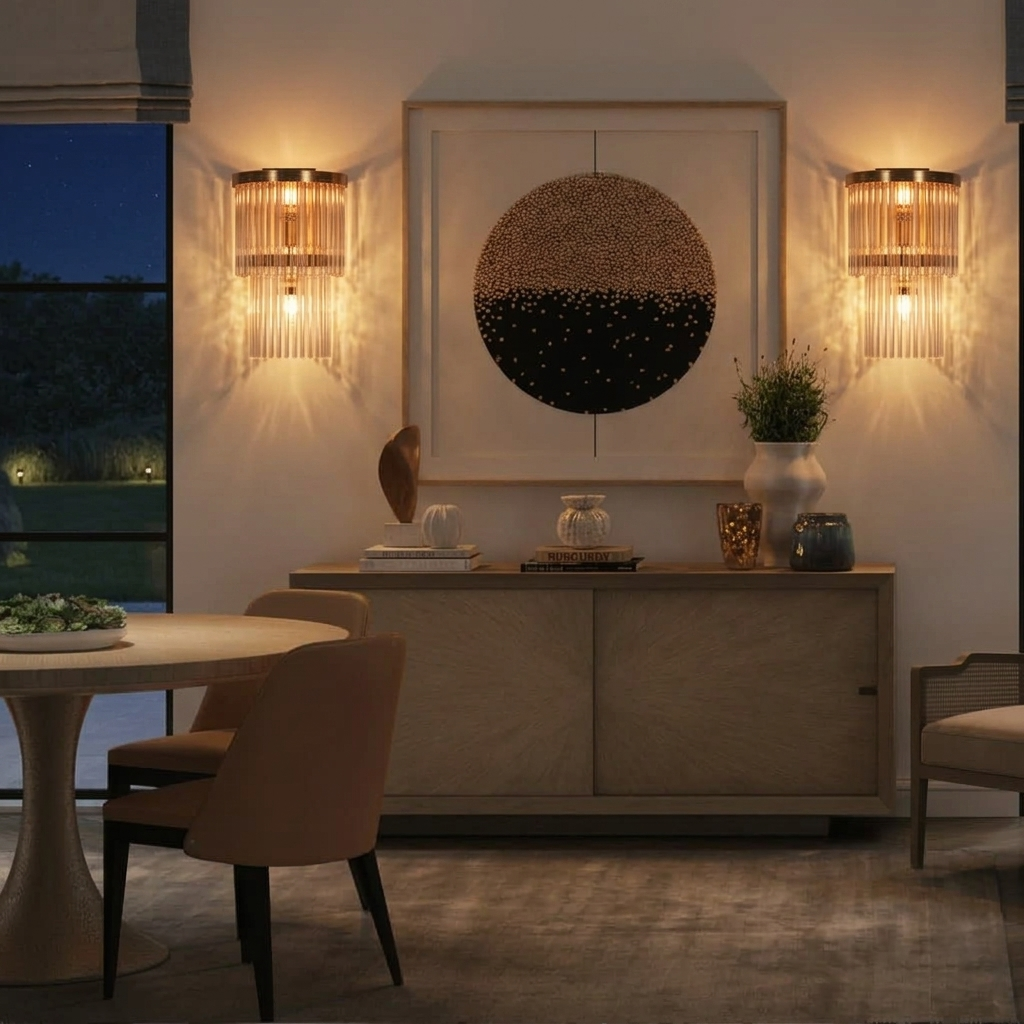 Vesta Long-Stem Glass Wall Light - 10in * 17in (J)
