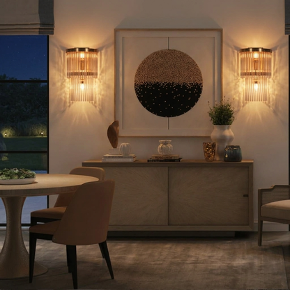 Vesta Long-Stem Glass Wall Light - 10in * 17in (J)