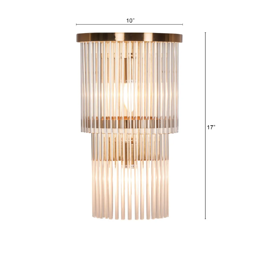 Vesta Long-Stem Glass Wall Light - 10in * 17in (J)