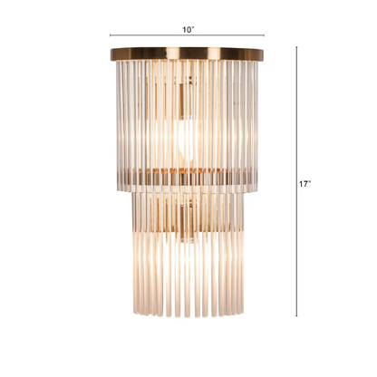 Vesta Long-Stem Glass Wall Light - 10in * 17in (J)