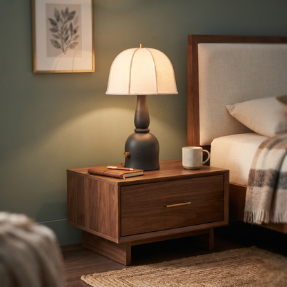 Vintage Rechargeable Wooden Table Lamp (PL)