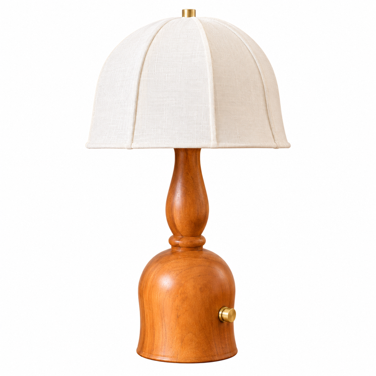 Vintage Rechargeable Wooden Table Lamp (PL)