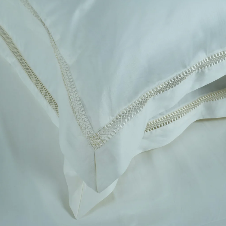 WAVS Bedsheet (300TC SATIN) - 100% Cotton King-Size Bedsheet + 2 Pillow Covers