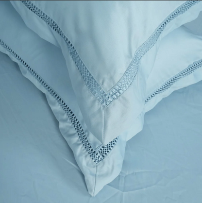 WAVS Bedsheet (300TC SATIN) - 100% Cotton King-Size Bedsheet + 2 Pillow Covers